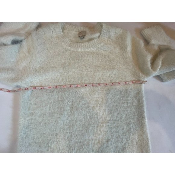 A New Day Womens Pullover Sweater Round Neck Long Sleeve White Size Medium - Picture 9 of 12